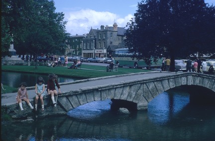A bridge at Bourton on the Water, taken in the 1970s.