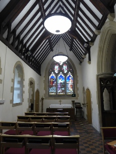 A chapel in St Peter's Church in Minsterworth.